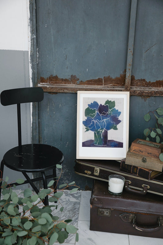 Tulipanes Azul y Verde